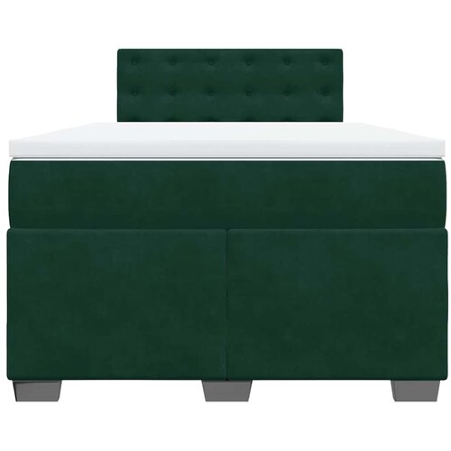  Krevet box spring s madracem tamnozeleni 120x190 cm bar&amp;scaron;unasti Slike