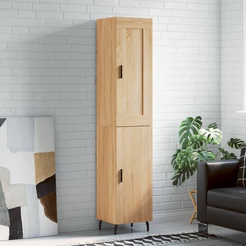 vidaXL Visoka komoda hrasta sonome 34 5x34x180cm od konstruiranog drva Cene