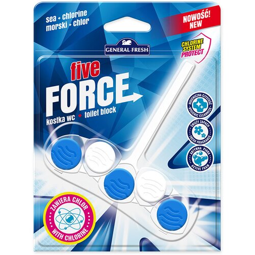  Osvežilec za WC školjko General Fresh Five Force Ocean, obešanka Cene
