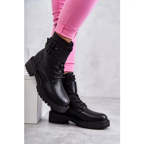 Kesi Women's Warm Leather Boots Black Silvor