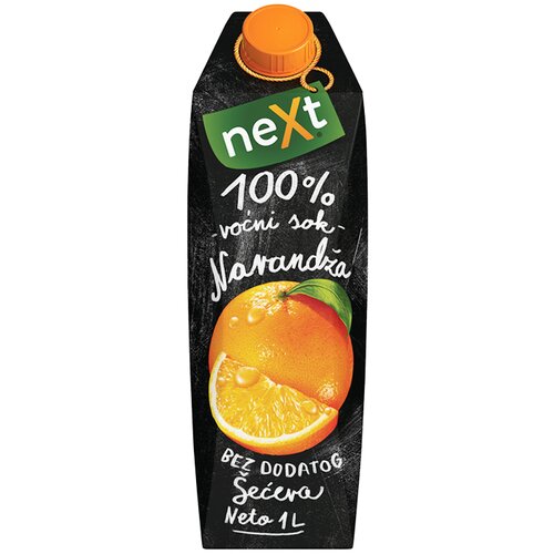 Next premium voćni sok od narandže 1l Slike
