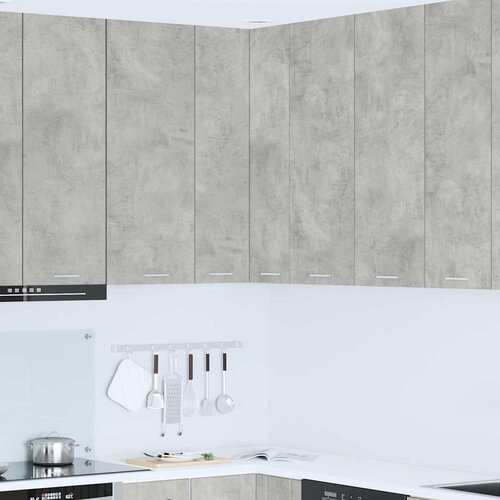 Viseći ormarić s pohranom Beton siva i bijela 57 x 57 x 100 cm Cijene