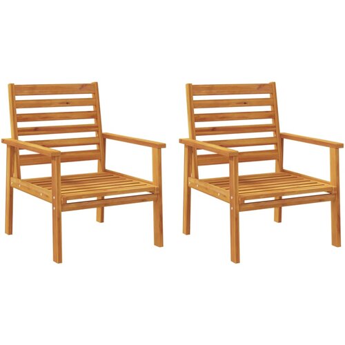 Maison Chic Vrtni Stoli - Stol za vrt 2 kosa 66,5x65x81 cm trden akacijev les JS487, (21877456) Cene