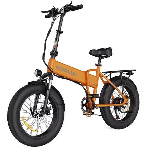 Koolux BK10S Električno kolo 250W 25km/h 20"*4.0 Fat bike 48V/13Ah zložljivo kolo - oranžno, (21215173)