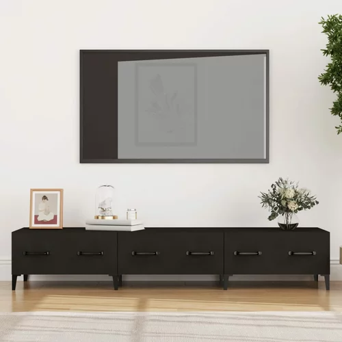 TV ormarić crni 150 x 34,5 x 30 cm od konstruiranog drva