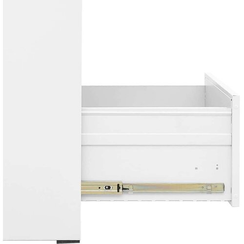 VidaXL Ormarić za spise bijeli 46 x 62 x 102,5 cm čelični Slike