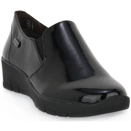 Jana 018 BLACK PATENT Crna