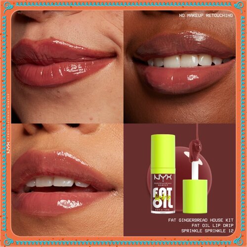 NYX Professional Makeup Gingerbaddie Land Fat Oil set za ustnice Slike