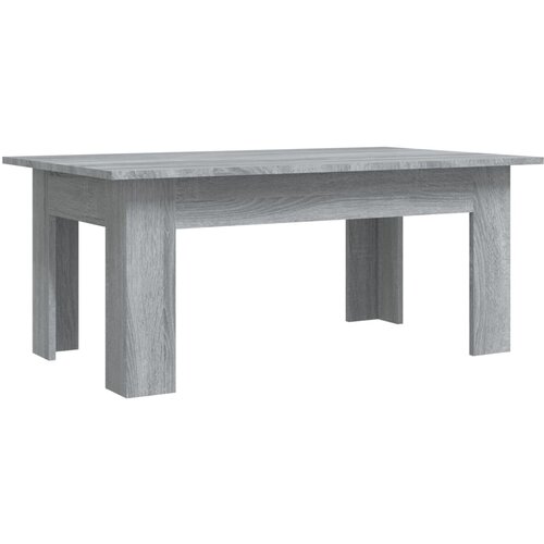 Maison Chic Klubska mizica - kavna mizica - Nizka mizica siva sonoma 100x60x42 cm inženirski les, (21752935) Slike