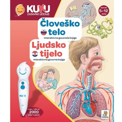 Kuku interaktivna knjiga Človeško telo (brez pisala) Cene
