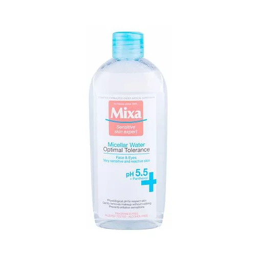 Mixa optimal tolerance hipoalergena micelarna voda za pomirjanje občutljive kože 400 ml