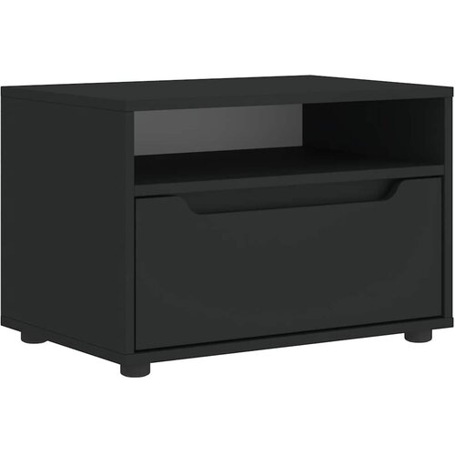 Maison Chic TV omarica - TV enota - Televizijska omarica VISNES Črna 60x40x38 cm Izoblikovan les, (21699863) Cene