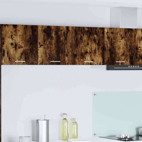 vidaXL Viseča omarica s polico Riga Dimljeni oreh 80 x 31 x 40 cm Cene