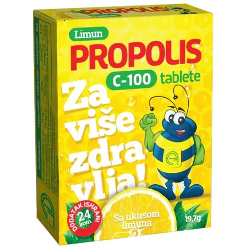 EKOFARM oriblete za doprinos normalnom radu imunog sistema propolis C-100, limun, 24 oriblete Cene