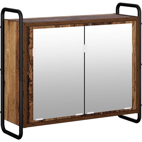  Set ormarića za kupaonicu 4 kom. Staro drvo 40 x 36 x 181 cm Slike