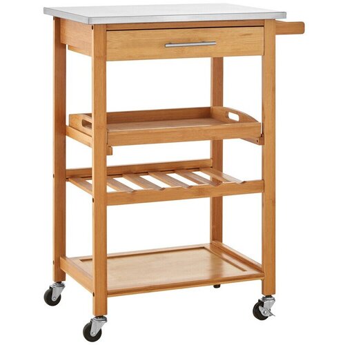 Premier Housewares Od bambusa kolica za posluživanje na kotačima 41x58 cm Harlow &amp;ndash; Slike