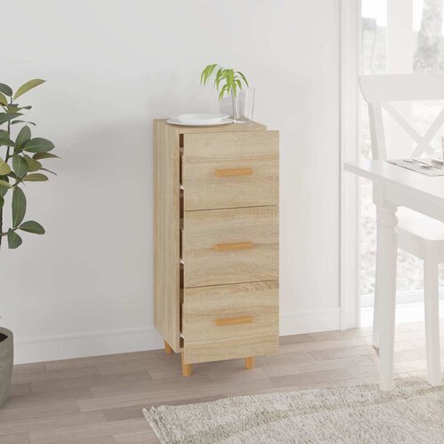 Komoda boja hrasta sonome 34,5x34x90 cm od konstruiranog drva Slike