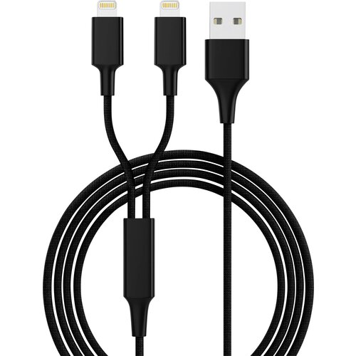 Smrter USB polnilni kabel USB 2.0 USB-A vtič\, Apple Lightning vtič 1.20 m črna _HYDRA_DUO_L_BK, (20432925) Cene
