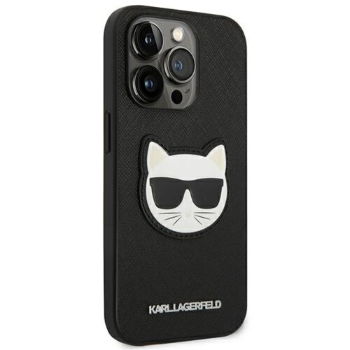 Karl Lagerfeld KLHCP14LSAPCHK za iphone 14 pro črna za&amp;scaron;čita - choupette head Slike