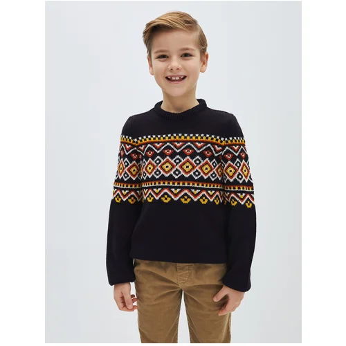 LC Waikiki Crew Neck Patterned Long Sleeve Boy's Knitwear Sweater