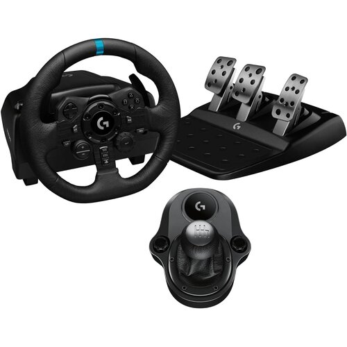 Logitech G923 dirkalni volan s pedali in menjalnikom Driving Force črne barve za PS5 &amp;amp; PS4 &amp;amp; PC Slike