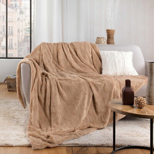 Douceur d int&amp;eacute;rieur Okrasna blazina iz umetnega krzna 45x45 cm Foxy &amp;ndash; Slike