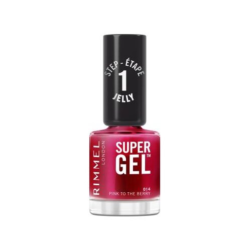 Rimmel London Super Gel STEP1 lak za nohte 12 ml odtenek 014 Pink To The Berry Cene