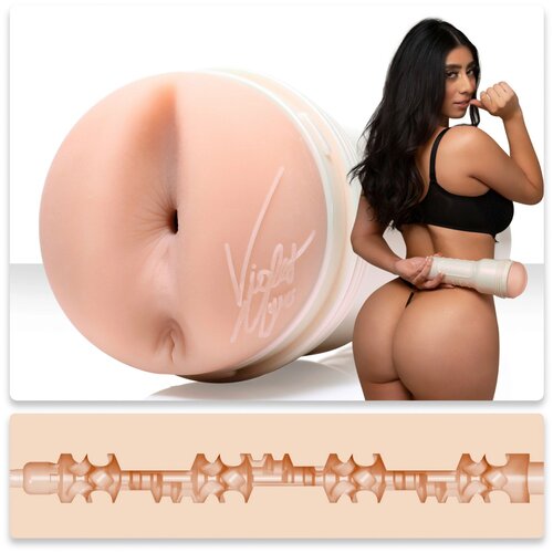 Fleshlight Girls Violet Myers Ahegao - realističen masturbator v obliki zadnjice (v barvi kože) Slike