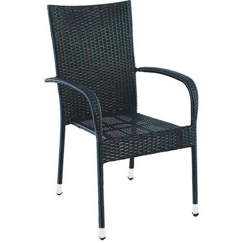 Nexsas baštenska stolica od ratana Tara crna Slike