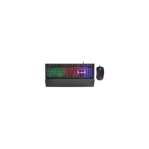 Rampage Tastatura + mi&scaron; gaming KM-RX7 FORTUNA Rainbow Backlit FULL SIZE US/ENGLISH Layout 6400 dpi Mouse COMBO SET, 39908 Cijene