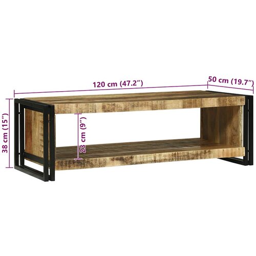  Kava Stol Smeđa 120 x 50 x 38 cm Čvrsto drvo manga Slike