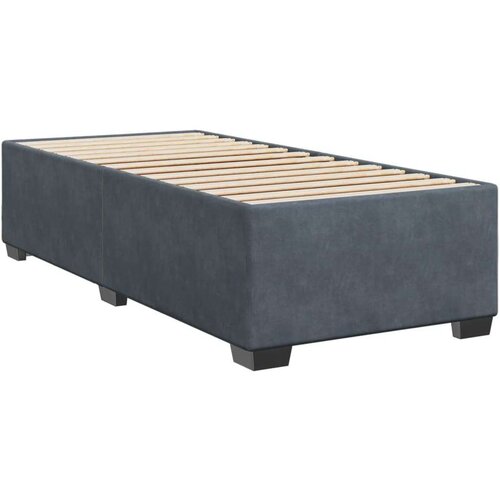 VidaXL Box spring krevet s madracem tamnosivi 90x190 cm bar&amp;scaron;unasti Slike