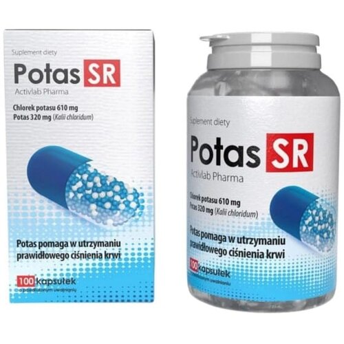 ACTIVLAB Kalij s produljenim oslobađanjem &amp;ndash; Potas SR Pharma (100 kapsula) Slike