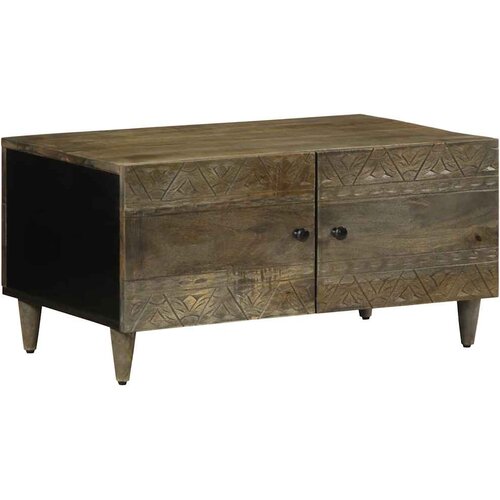  Stol za kavu svijetlo sivi 80x50x40 cm Puno drvo Mango Cene