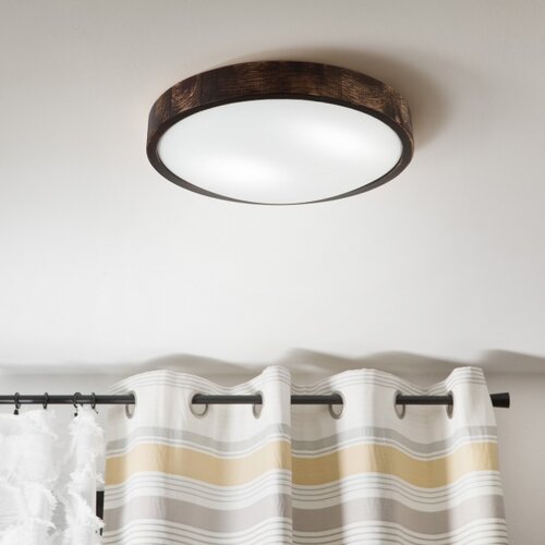 plafonsko světlo oak smoky slim 2xE27/15W/230V, prečnik 37 cm, hrast/tamno braon Slike
