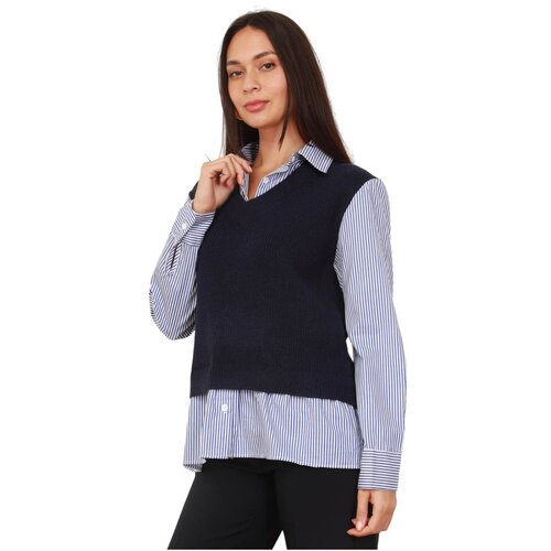 La Modeuse Puloverji 76886_P182103 Modra Slike