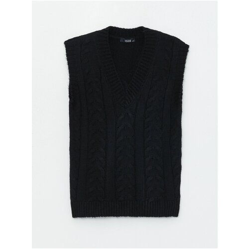 LC Waikiki V-Neck Self-Patterned Women's Knitwear Sweater Cene