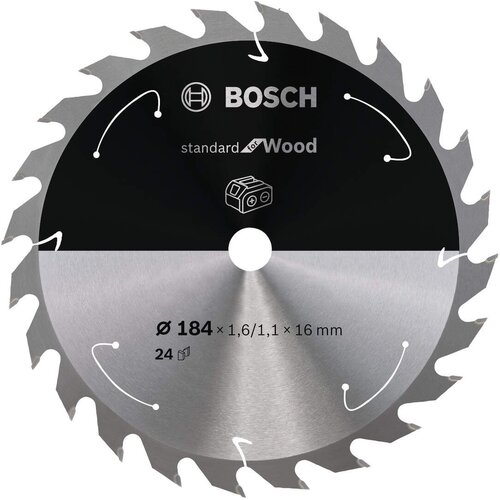 Bosch Standard for Wood list kružne testere za akumulatorske testere 184x1,6x16 T24 Slike