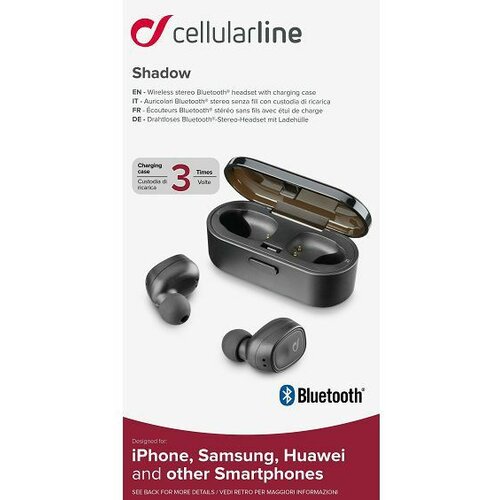 Cellular Line Shadow TWS bubice, crne Slike