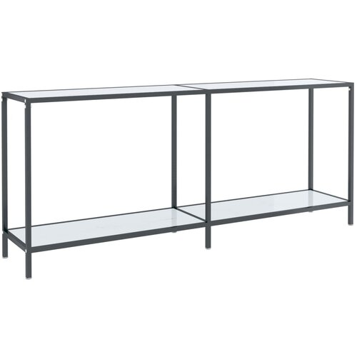 Maison Chic konzolna miza - miza ob steni bela 180x35x75,5 cm kaljeno steklo, (21785986) Slike