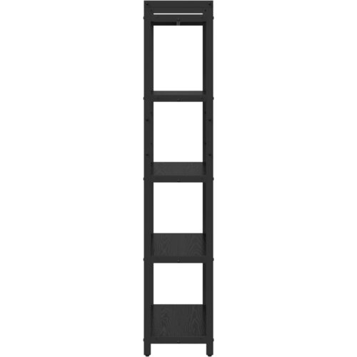vidaXL Police za knjige Crni hrast 60 x 30 x 153 cm Konstruirano drvo Cene