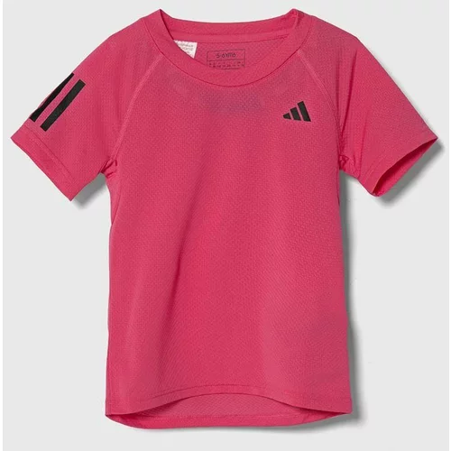 Adidas Otroška kratka majica roza barva
