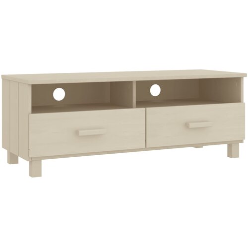 Maison Chic TV omarica - TV stojalo - Televizijska omarica HAMAR medeno rjava 106x40x40 cm trdna borovina, (21701275) Cene