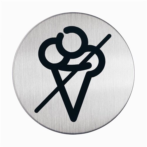Durable Piktogram: Prepovedan vnos hrane - &amp;Phi; 83 mm Slike