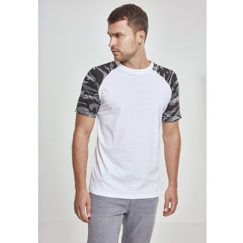 Urban Classics Raglan Contrast Tee wht/darkcamo Slike
