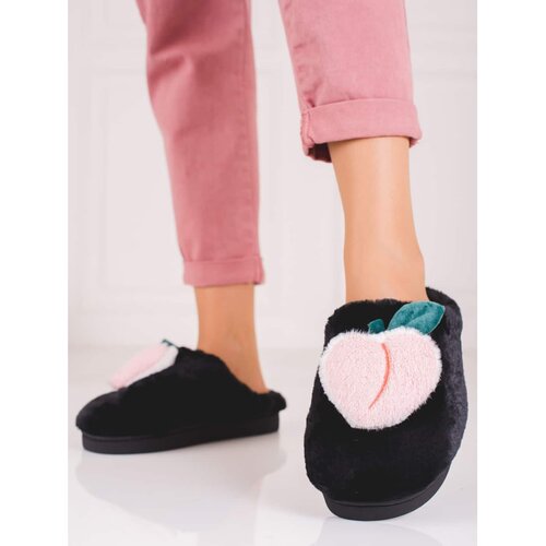 SHELOVET Soft slippers for women black Cene
