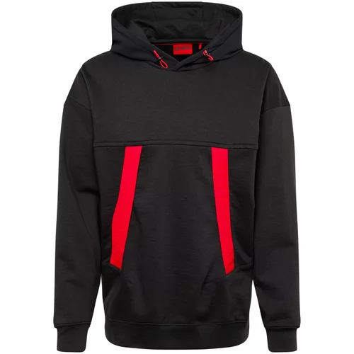 HUGO Red Sweater majica 'Dechnico' crvena / crna