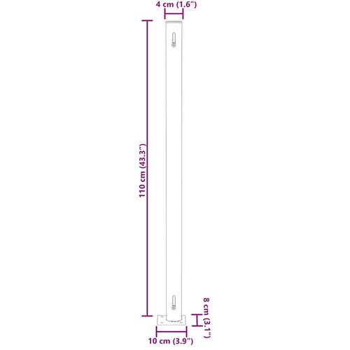  Uvlačiva bočna tenda za terasu 180 x 500 cm smeđa Slike