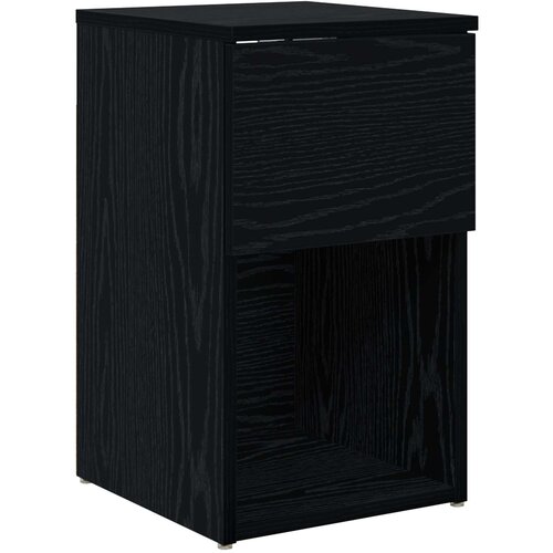VidaXL Ormarić za krevet Crni hrast 29 x 31 5 x 49 cm - Crni hrast 1 Slike
