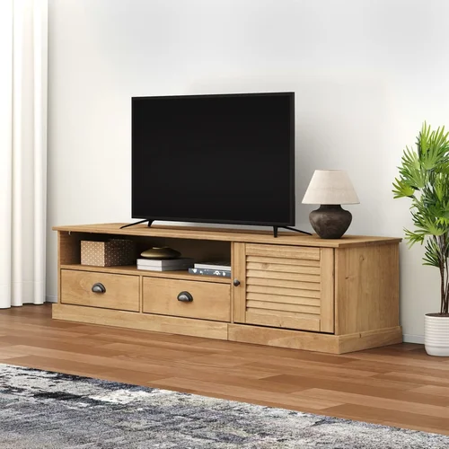 The Living Store TV omarica VIGO 156x40x40 cm trdna borovina - TV Omarica, (21376424)